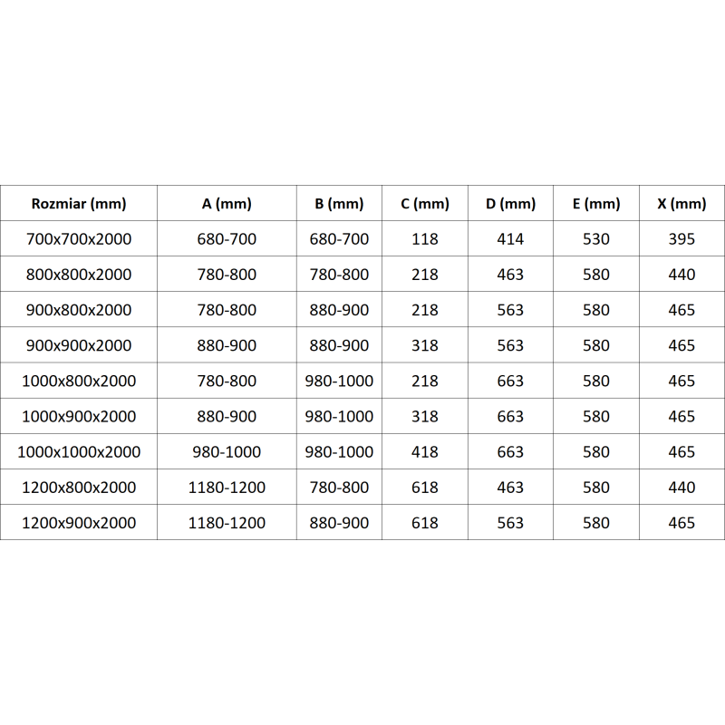 Mexen Exo Duschkabine halbkreisförmig aufschiebbar 90 x 90 cm, transparent, schwarz - 8131-090-090-70-00
