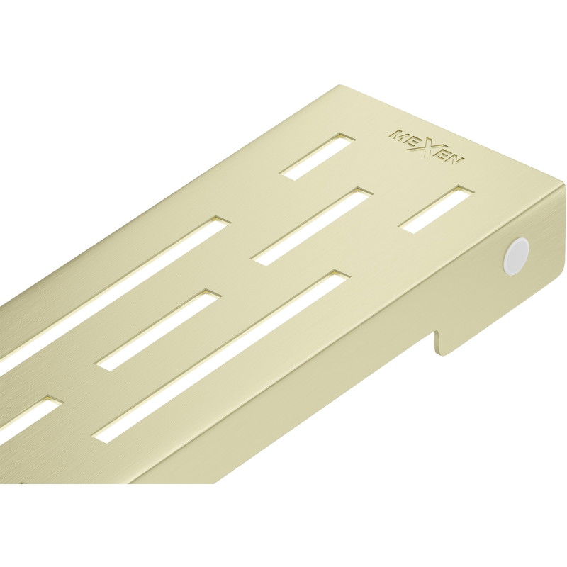 Mexen Flat M01 cache pour caniveau linéaire 100 cm, or brossé - 1A20100