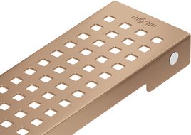 Mexen Flat M08 μάσκα για γραμμική αποστράγγιση 50 cm, βουρτσισμένος χαλκός