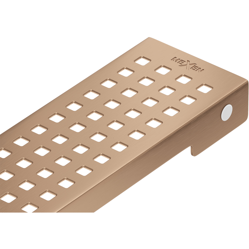 Mexen Flat M08 maskownica do odpływu liniowego 80 cm, miedź szczotkowana - 1C25080