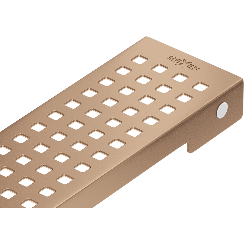 Mexen Flat M08 maskownica do odpływu liniowego 100 cm, miedź szczotkowana - 1C25100