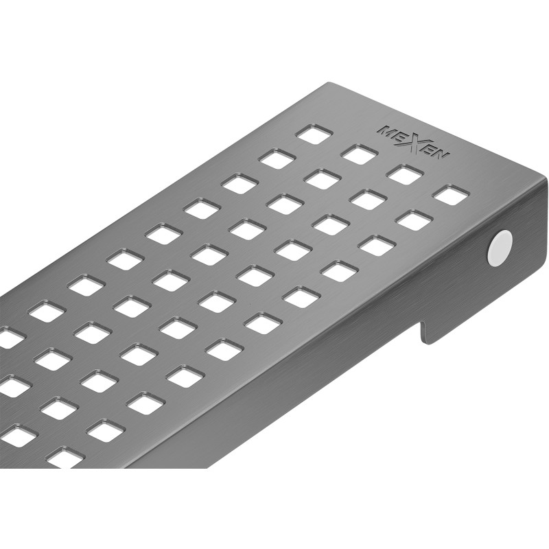 Mexen Flat M08 varjamispaneel joontrapi jaoks 90 cm, harjatud gun hall - 1E25090