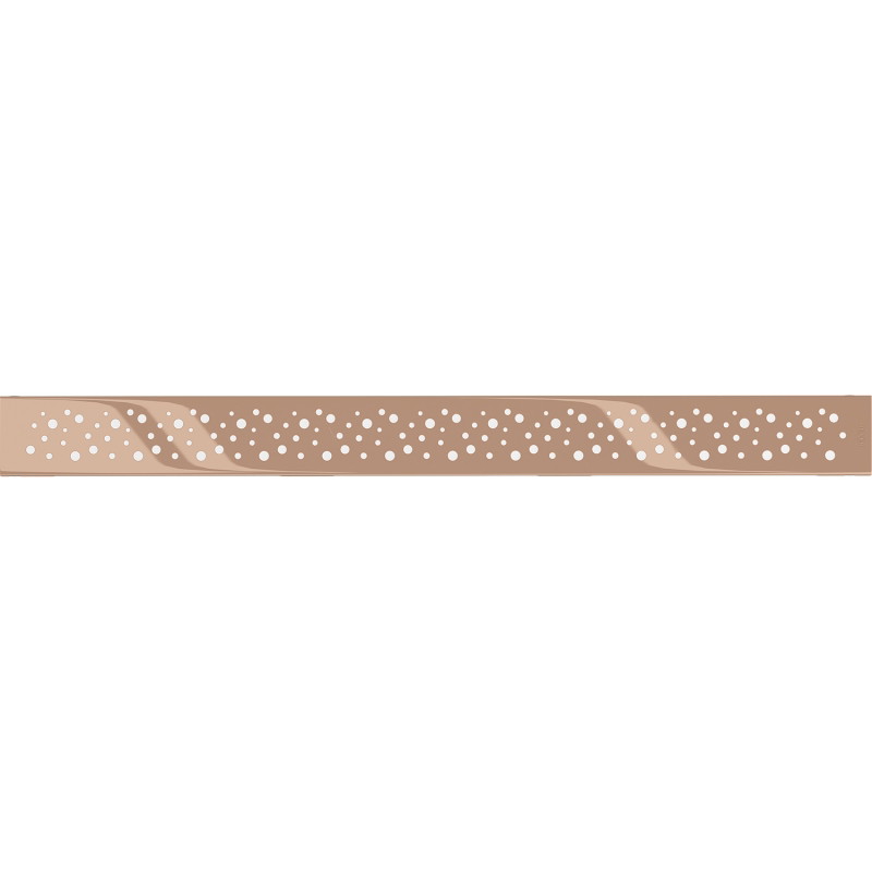 Mexen Flat M12 lineaarse äravoolu kate 50 cm, roosa kuld - 1621050