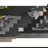 Mexen Gaspar granieten spoelbak 1,5-komorige met afdruiprek 737 x 475 mm, grijs, sifon chroom - 6507731505-71