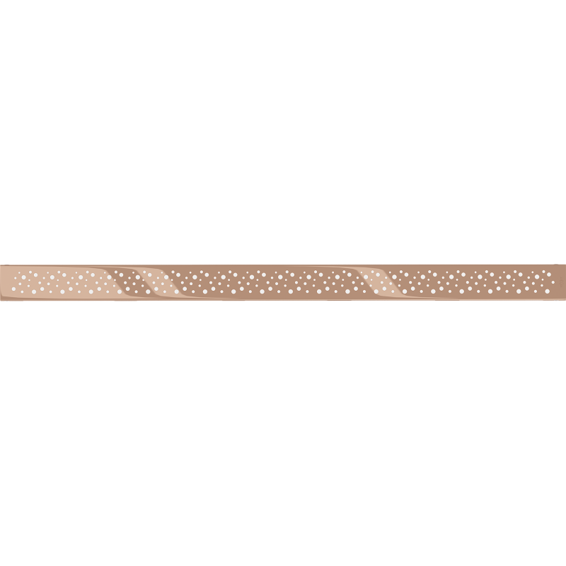 Mexen Flat M12 cover for linear drain 80 cm, rose gold - 1621080