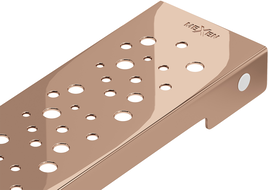 Mexen Flat M12 maskownica do odpływu liniowego 90 cm, różowe złoto - 1621090