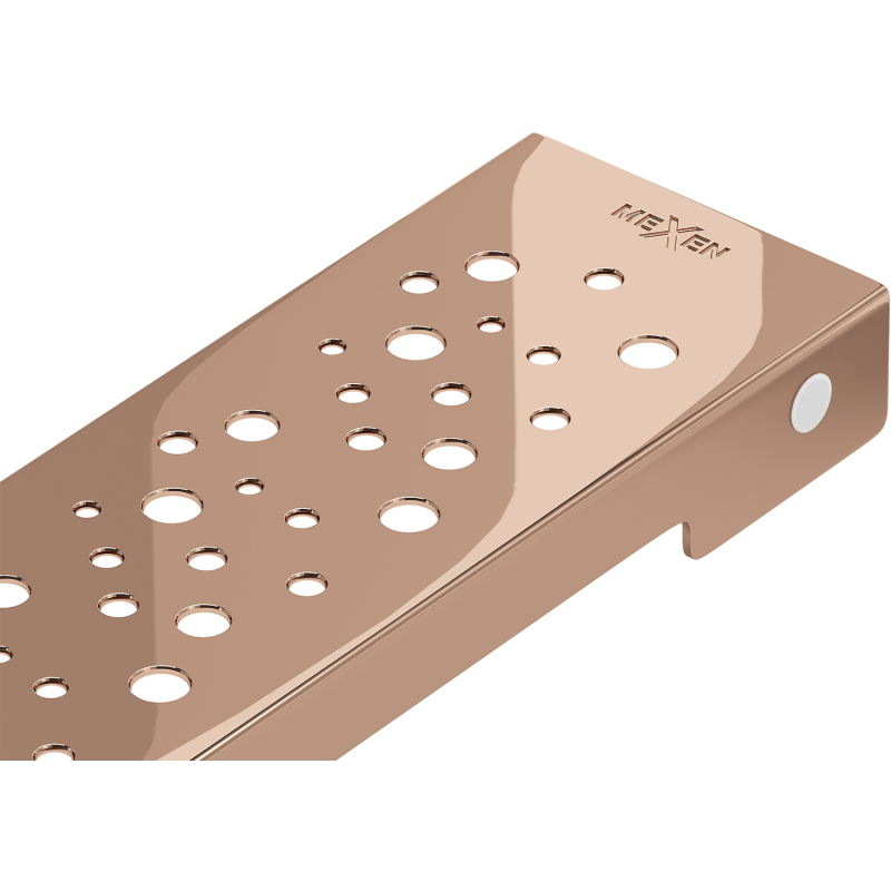 Mexen Flat M12 maskownica do odpływu liniowego 100 cm, różowe złoto - 1621100