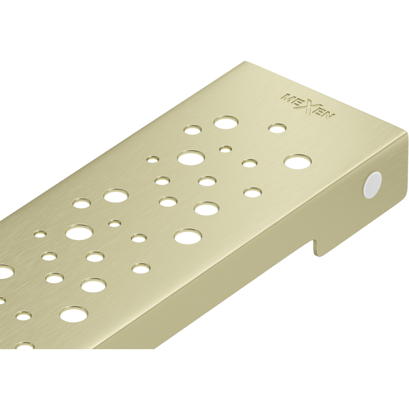 Mexen Flat M12 maskownica do odpływu liniowego 60 cm. złota szczotkowana - 1A21060
