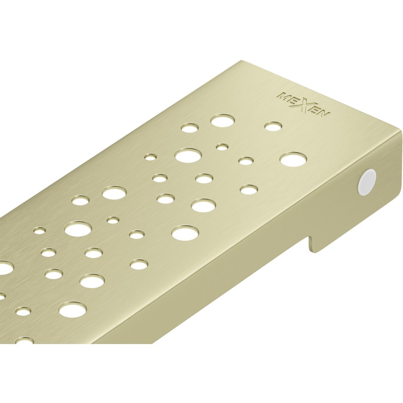 Mexen Flat M12 afdekplaat voor lijn afvoer 80 cm, geborsteld goud - 1A21080