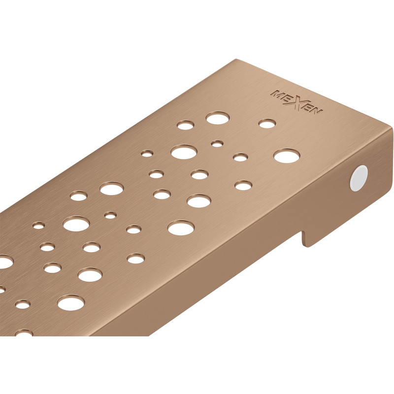 Mexen Flat Cache M12 pour drain linéaire 50 cm, cuivre brossé - 1C21050