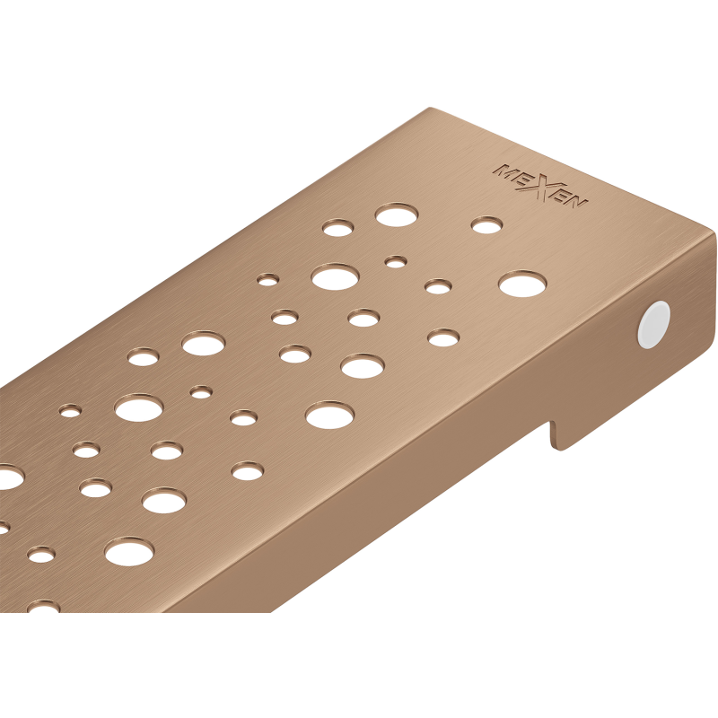 Mexen Flat M12 linjalattiakaivon kansi 50 cm, harjattu kupari - 1C21050