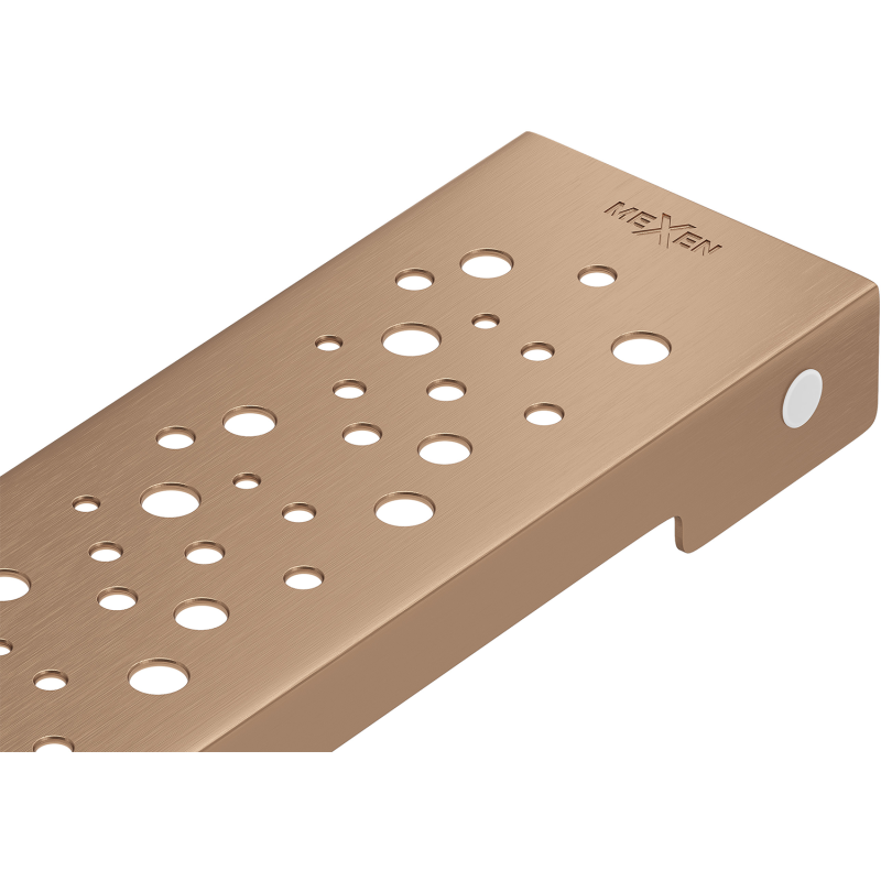 Mexen Flat M12 maskownica do odpływu liniowego 80 cm, miedź szczotkowana - 1C21080