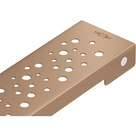 Mexen Flat M12 cache pour drain linéaire 80 cm, cuivre brossé - 1C21080