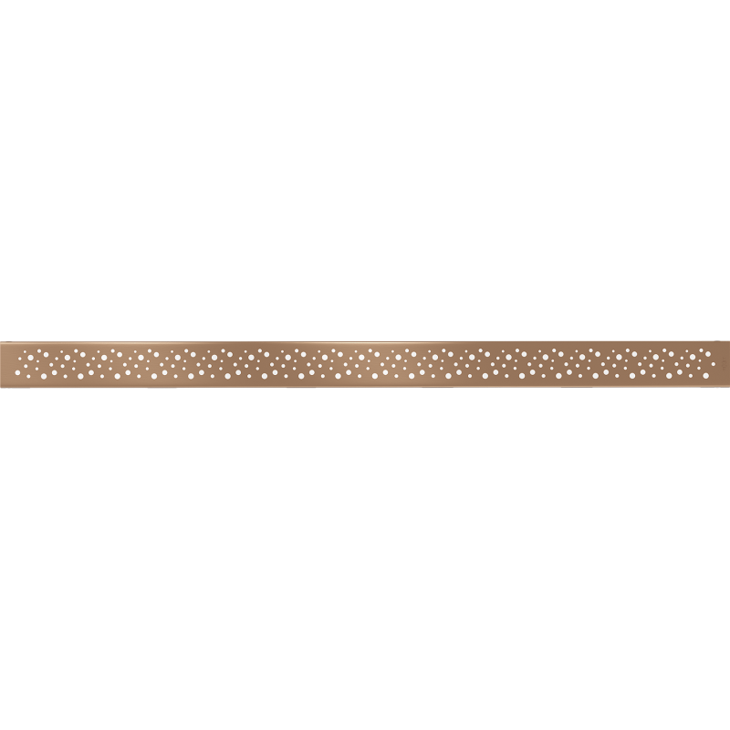 Mexen Flat M12 cover for linear drain 80 cm, brushed copper - 1C21080