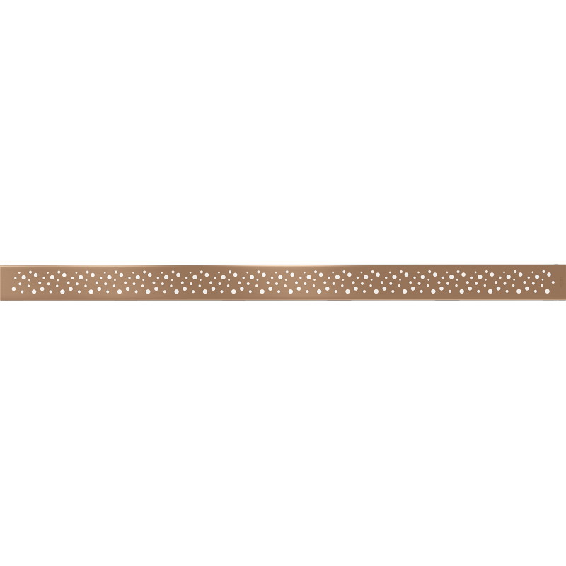 Mexen Flat M12 afdekking voor lineaire afvoer 90 cm, geborsteld koper - 1C21090