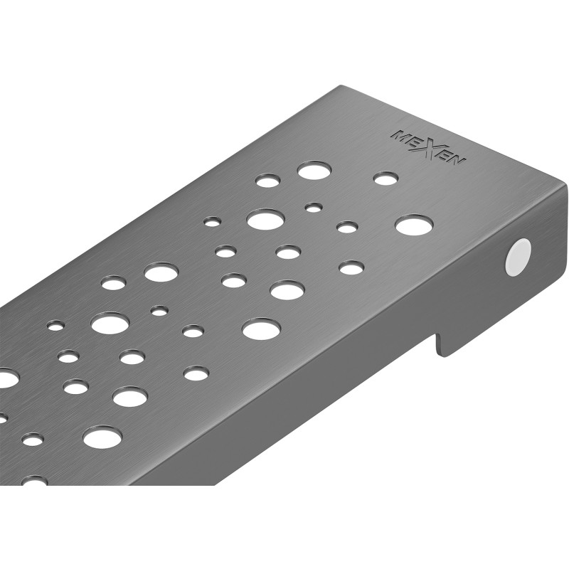 Mexen Flat M12 Cover for Linear Drain 90 cm, Gun Gray Brushed - 1E21090