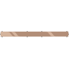 Mexen Flat M13 maskownica 2w1 do odpływu liniowego 60 cm, różowe złoto - 1619060