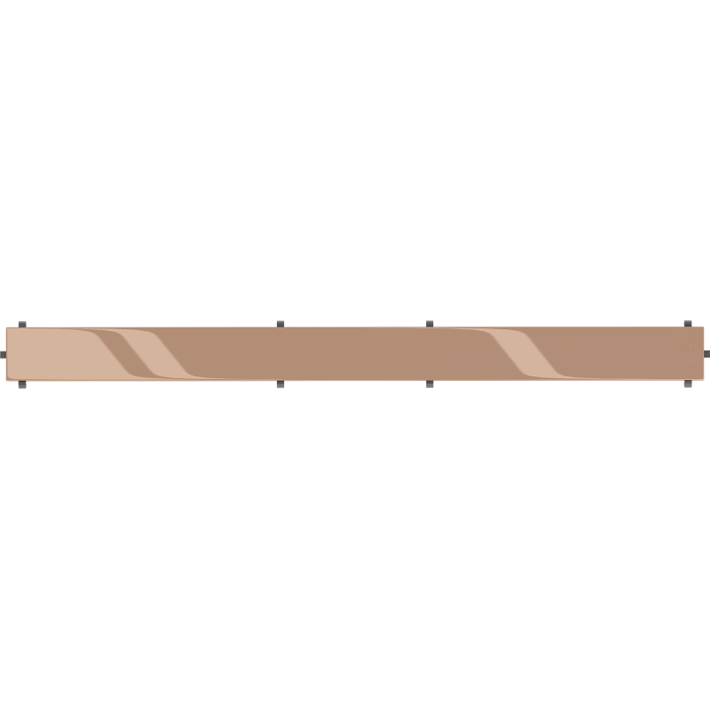 Mexen Flat M13 afdekplaat 2in1 voor lijnafvoer 70 cm, roze goud - 1619070