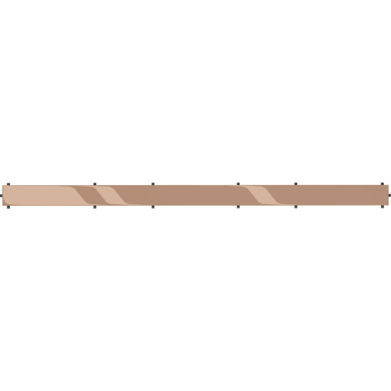 Mexen Flat M13 cache 2 en 1 pour drain linéaire 90 cm, or rose - 1619090