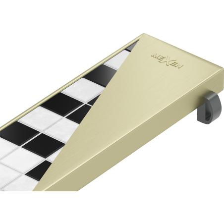 Mexen Flat M13 2-in-1 Cover for Linear Drain 70 cm, Brushed Gold - 1A19070