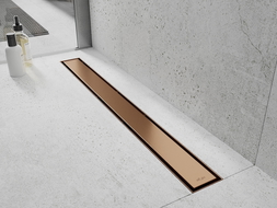 Mexen Flat M13 cover 2-in-1 for linear drain 60 cm, brushed copper - 1C19060
