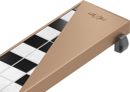 Mexen Flat M13 peitelista 2-in-1 linjalattiakaivoon 80 cm, harjattu kupari - 1C19080