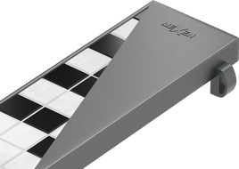 Mexen Flat M13 Ofdeckung 2-an-1 fir Lineardrainage 60 cm, gun gray gebiast - 1E19060