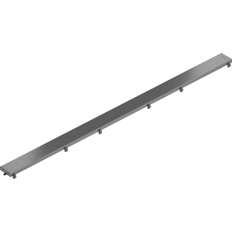 Mexen Flat M13 cover 2-in-1 for linear drain 80 cm, brushed gun gray - 1E19080