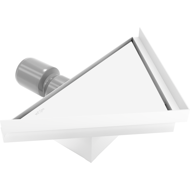 Mexen Flat-T M13 Buedemofluss dräieckeg 20 x 20 cm, wäiss - 1210320
