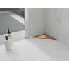 Mexen Flat-T M13 põrandatrap kolmnurkne 20 x 20 cm, harjatud vask - 1C10320