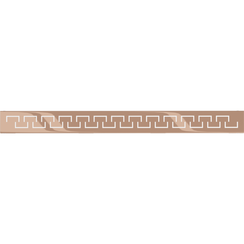 Mexen Flat M15 Cover for Linear Drain 50 cm, Rose Gold - 1624050