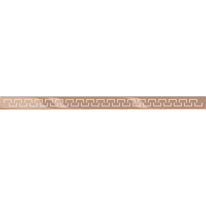 Mexen Flat M15 maskownica do odpływu liniowego 80 cm, różowe złoto - 1624080