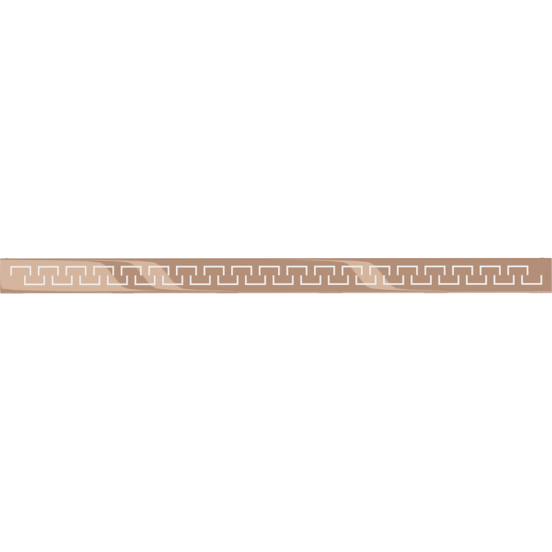 Mexen Flat M15 maskownica do odpływu liniowego 90 cm, różowe złoto - 1624090
