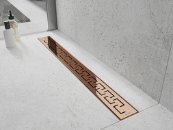 Mexen Flat M15 καλυμμάτα καναλιού αποχέτευσης 100 cm, ροζ χρυσό - 1624100