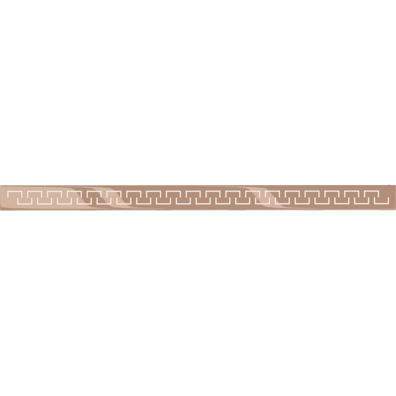 Mexen Flat M15 Cover for Linear Drain 100 cm, Rose Gold - 1624100