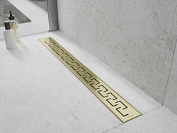 Mexen Flat M15 Abdeckung für Linienentwässerung 50 cm, gebürstetes Gold - 1A24050