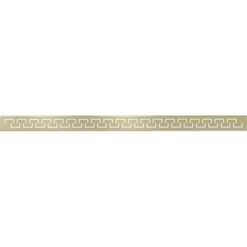 Mexen Flat M15 maskownica do odpływu liniowego 80 cm, złota szczotkowana - 1A24080