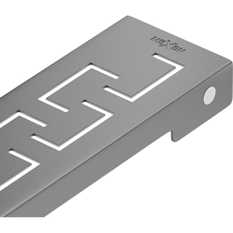 Mexen Flat M15 cache pour le drain linéaire 70 cm, gris arme brossé - 1E24070