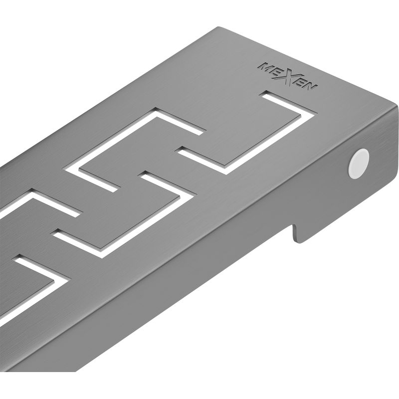 Mexen Flat M15 cubierta para desagüe lineal de 100 cm, gris oscuro cepillado - 1E24100