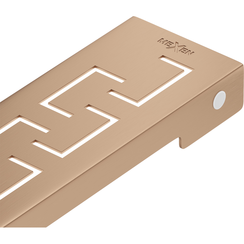 Mexen Flat M15 máscara para desagüe lineal 50 cm, cobre cepillado - 1C24050