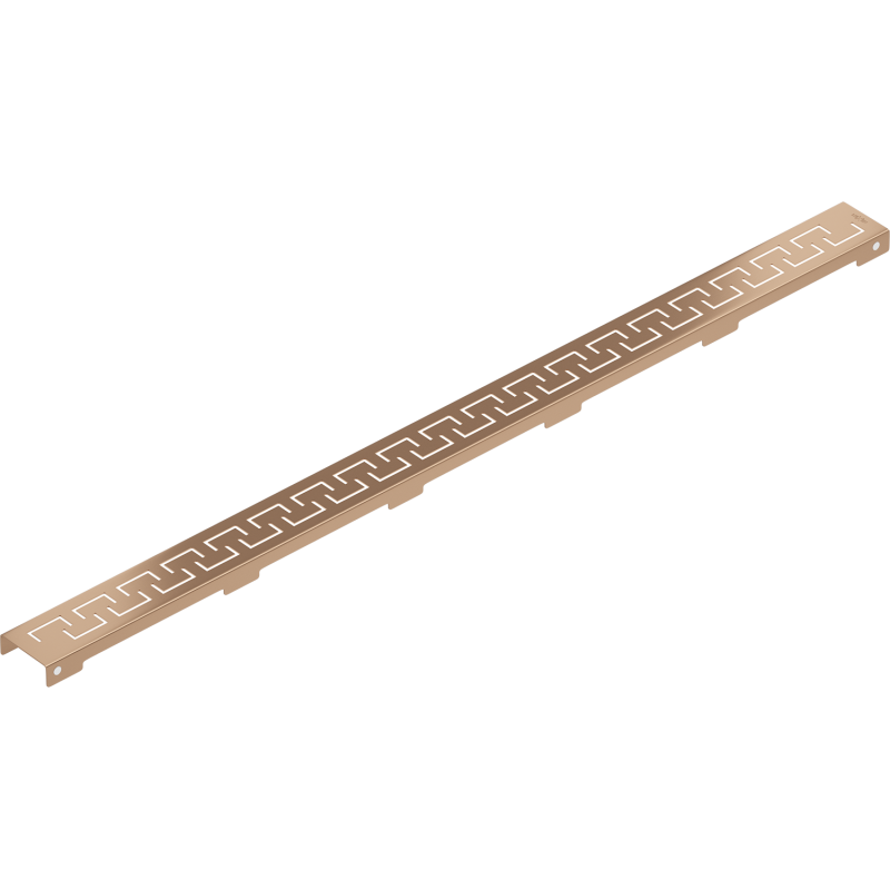 Mexen Flat Μάσκα M15 για γραμμική αποστράγγιση 90 cm, βουρτσισμένος χαλκός