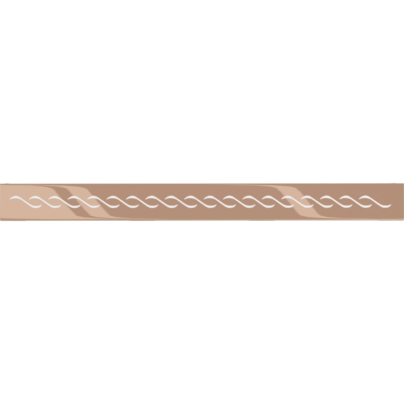 Mexen Flat Cache de siphon de sol M18 pour canal de douche 70 cm, or rose - 1623070
