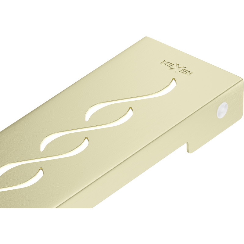 Mexen Flat M18 cache pour drain linéaire 100 cm, or brossé - 1A23100