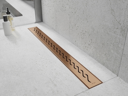 Mexen Flat M18 Abdeckung für Rinnenablauf 50 cm, gebürstetes Kupfer - 1C23050