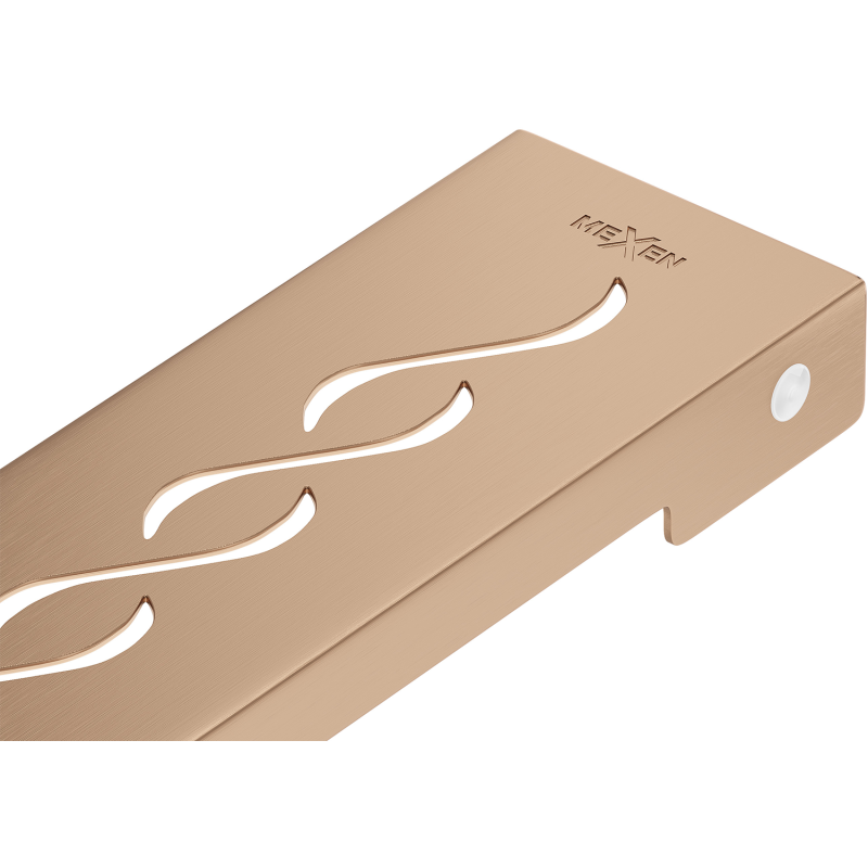 Mexen Flat M18 cubierta para desagüe lineal 90 cm, cobre cepillado - 1C23090
