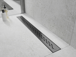 Mexen Flat M18 Abdeckung für linearen Abfluss 50 cm, gun gray gebürstet - 1E23050