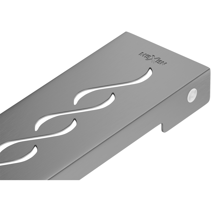 Mexen Flat M18 cubierta para desagüe lineal 60 cm, gris arma cepillado - 1E23060