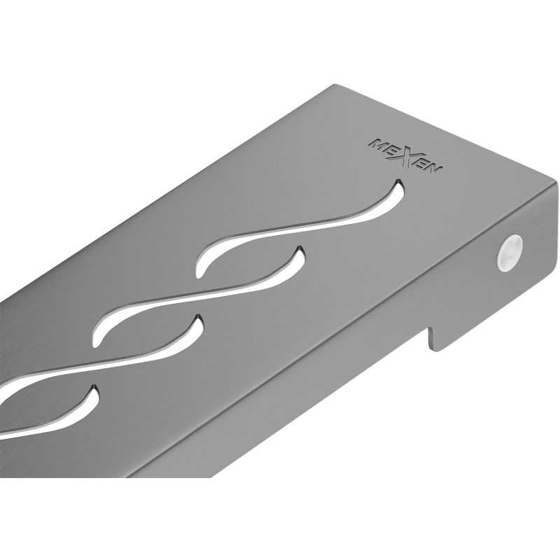 Mexen Flat M18 maskownica do odpływu liniowego 60 cm, gun gray szczotkowany - 1E23060