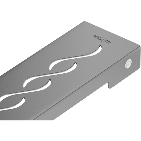 Mexen Flat M18 mascherina per scarico lineare 70 cm, grigio canna di fucile spazzolato - 1E23070