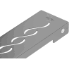 Mexen Flat M18 maskownica do odpływu liniowego 90 cm, gun gray szczotkowany - 1E23090